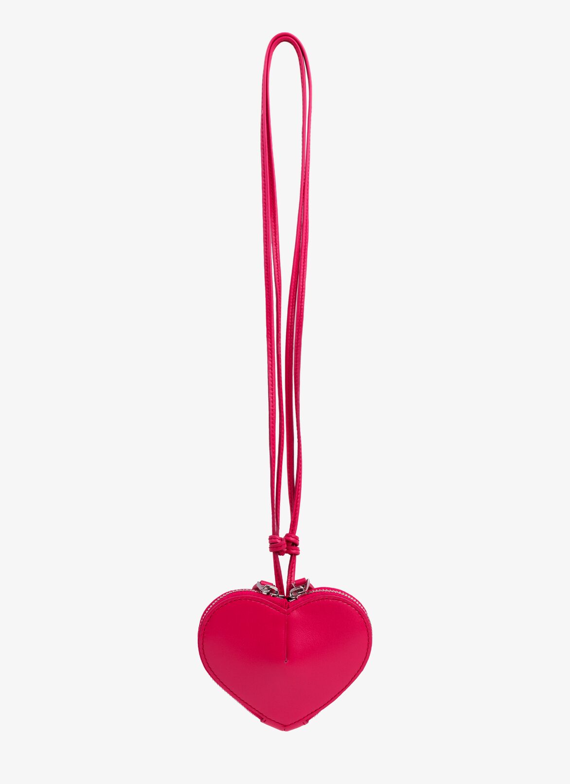 COEUR MINI LEATHER BAG ALAÏA RASPBERRY PINK COEUR MINI LEATHER BAG